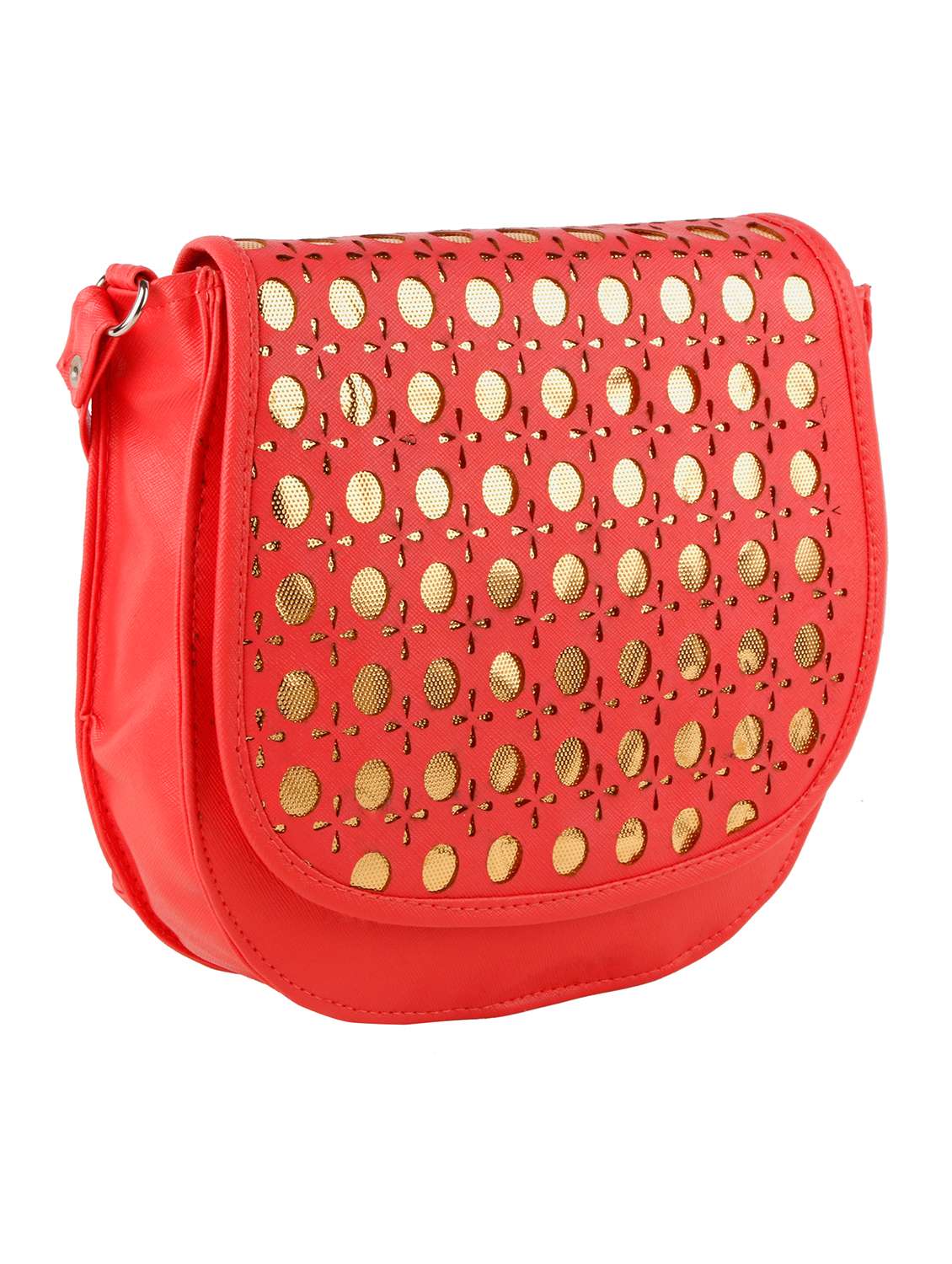red leatherette sling bag - 11608745 - Standard Image - 3