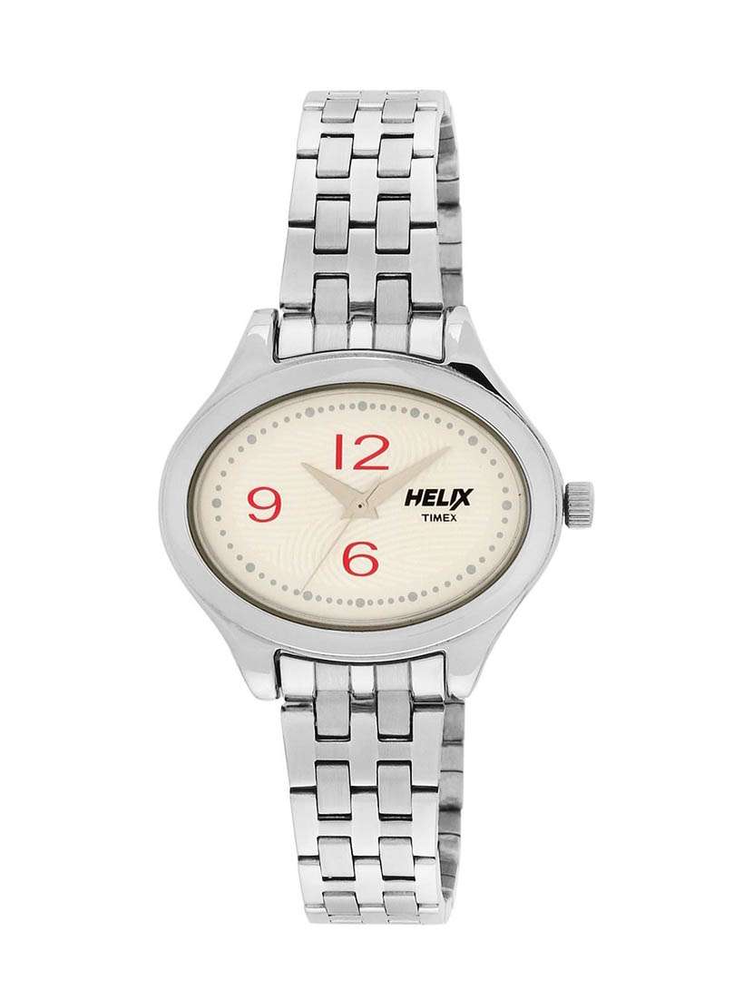 silver stainless steel wrist watch