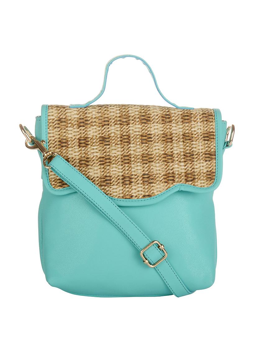 blue leatherette sling bag - 11627959 - Zoom Image - 0