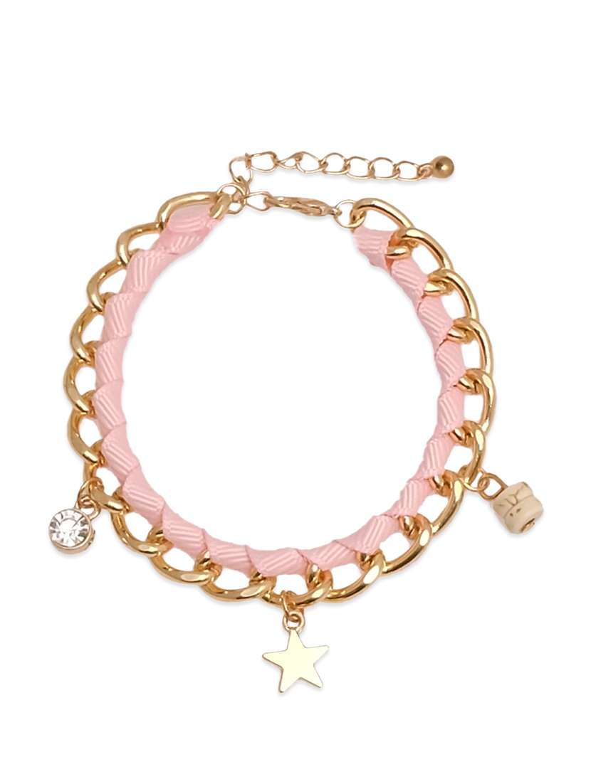 pink metal bracelet