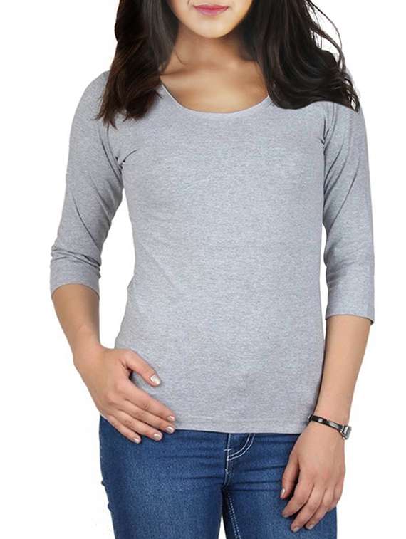 grey cotton tee
