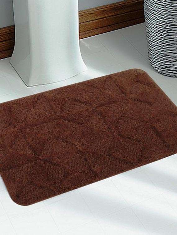 saral home soft cotton  anti slip bathmat  -50x80 cm