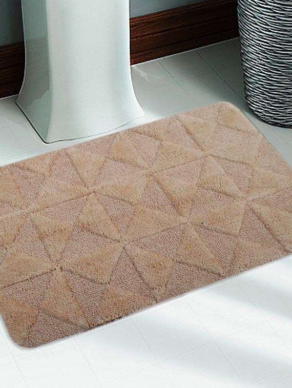 saral home soft cotton  anti slip bathmat  -50x80 cm