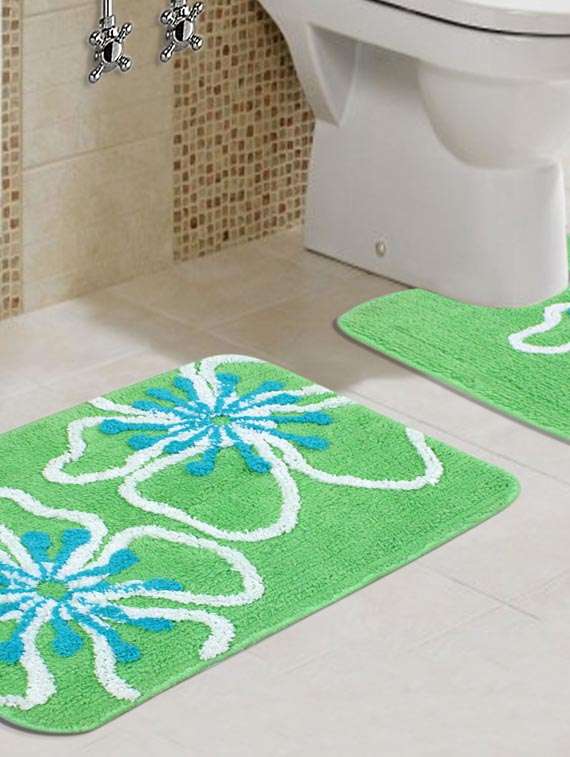 saral home soft cotton bathmat with contour set - 40x60 cm - 11656223 -  Zoom Image - 0