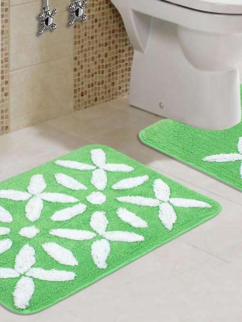 saral home soft cotton bathmat with contour (set of 2) - 11656227 -  Standard Image - 0