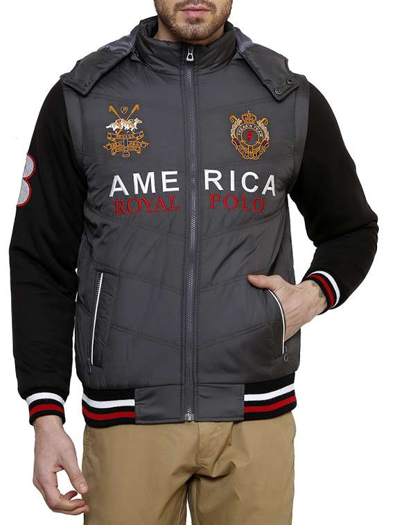 grey wool blend jacket