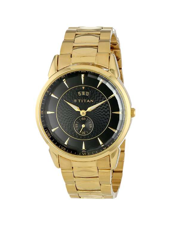 titan 1521ym03 tycoon analog watch for men