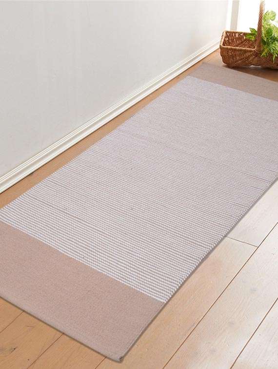 saral home premium quality cotton handloom made yoga/exercise rugs -70x170 cm