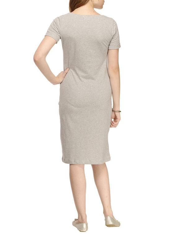 Short Grey Jersey Dress