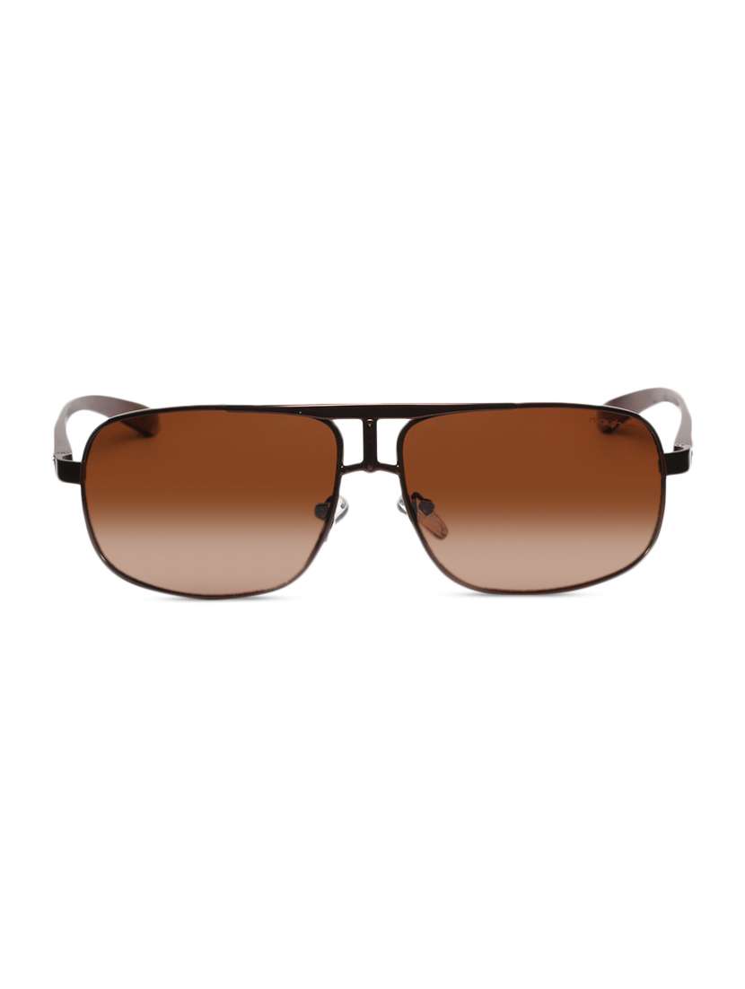 brown shield frame sunglasses