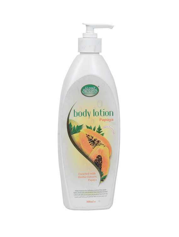 alpine secrets natural papaya body lotion