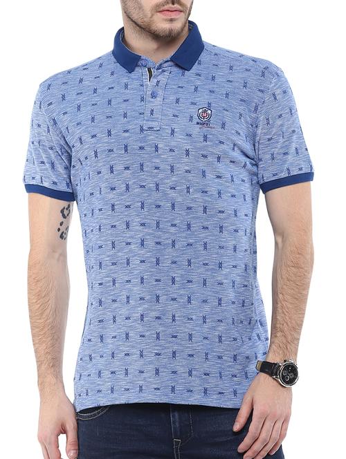 mufti mens royal slim fit mid rise tshirts - 11716095 - Standard Image - 0