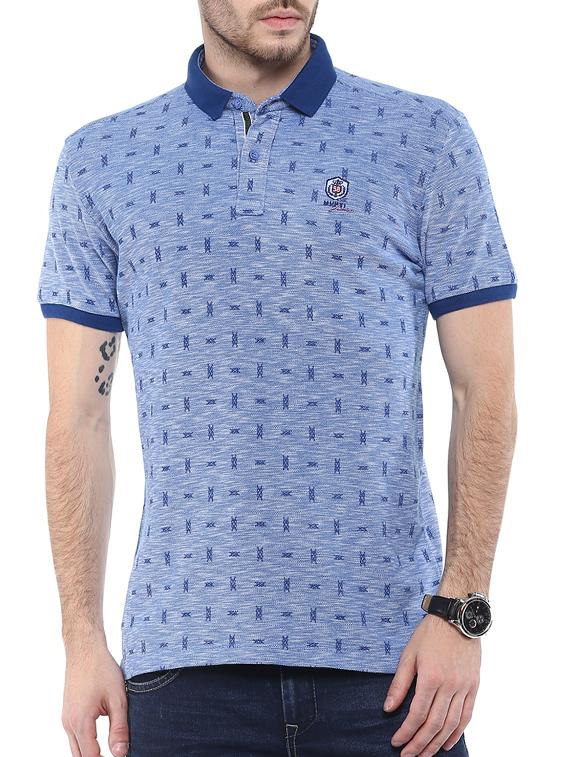 mufti mens royal slim fit mid rise tshirts - 11716095 - Zoom Image - 0