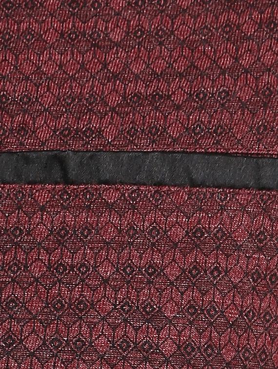 maroon geometric cotton polo t-shirt - 11716110 - Standard Image - 3