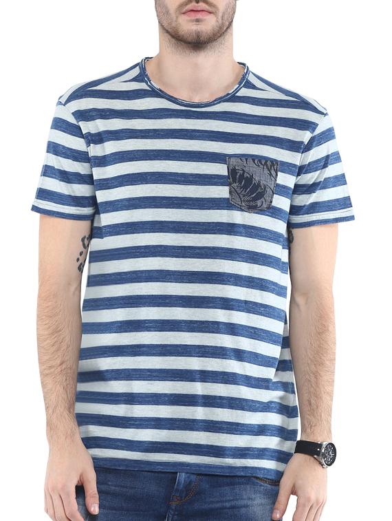 blue cotton pocket tshirts - 11716126 - Zoom Image - 0
