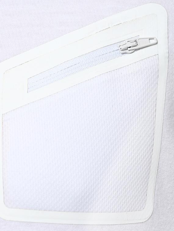 mufti mens white slim fit mid rise tshirts - 11716128 - Standard Image - 3