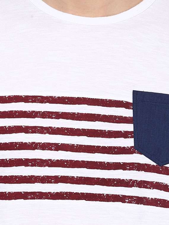 white cotton pocket  tshirts - 11716138 -  Standard Image - 3