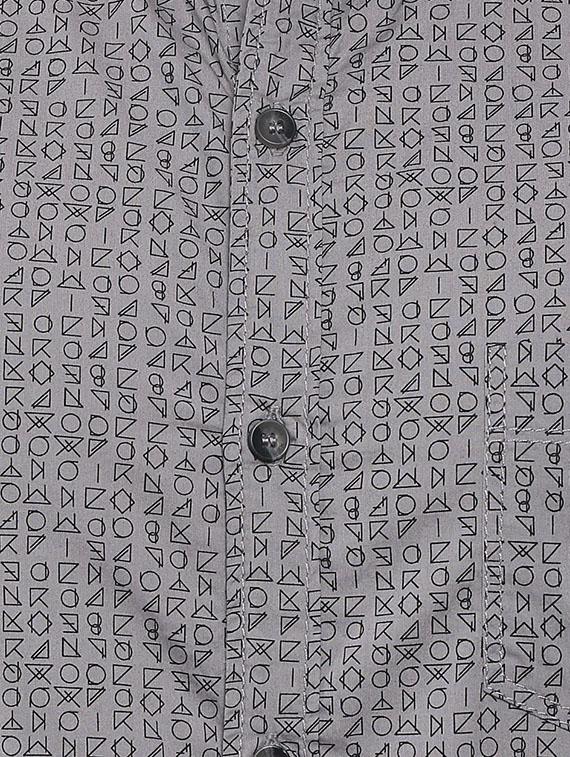 mufti mens grey slim fit mid rise casual shirts - 11716642 - Standard Image - 3