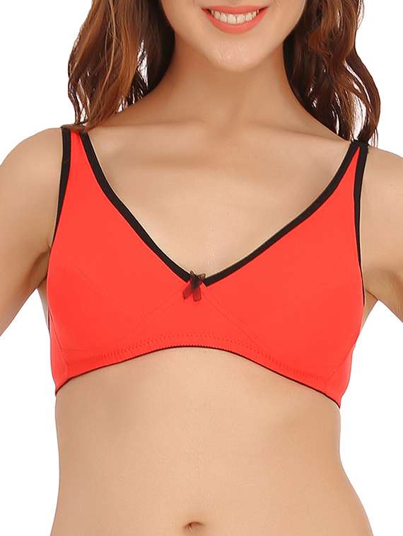 orange cotton regular bra - 11726646 - Zoom Image - 0