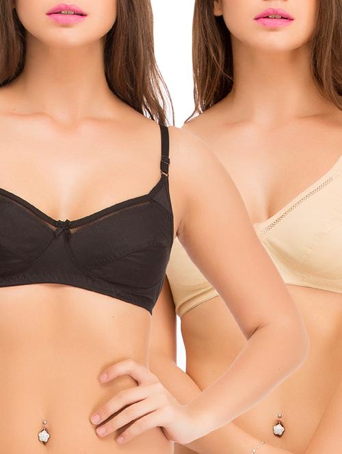 set of 2 bow patch bra - 11728307 - Standard Image - 0
