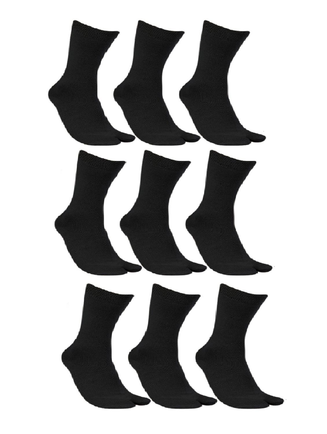 black cotton full length sock - 11734603 -  Zoom Image - 0