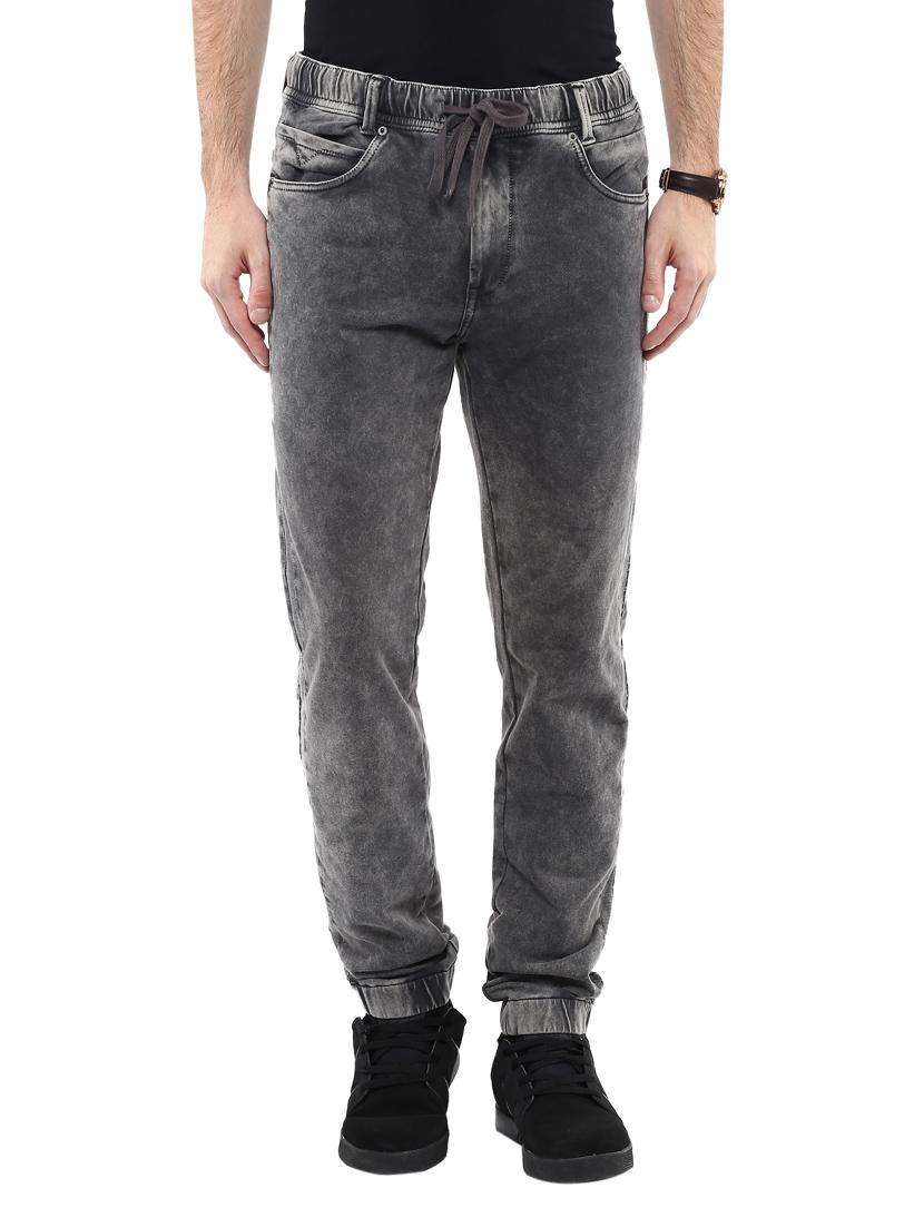 grey denim joggers - 11737317 -  Zoom Image - 0