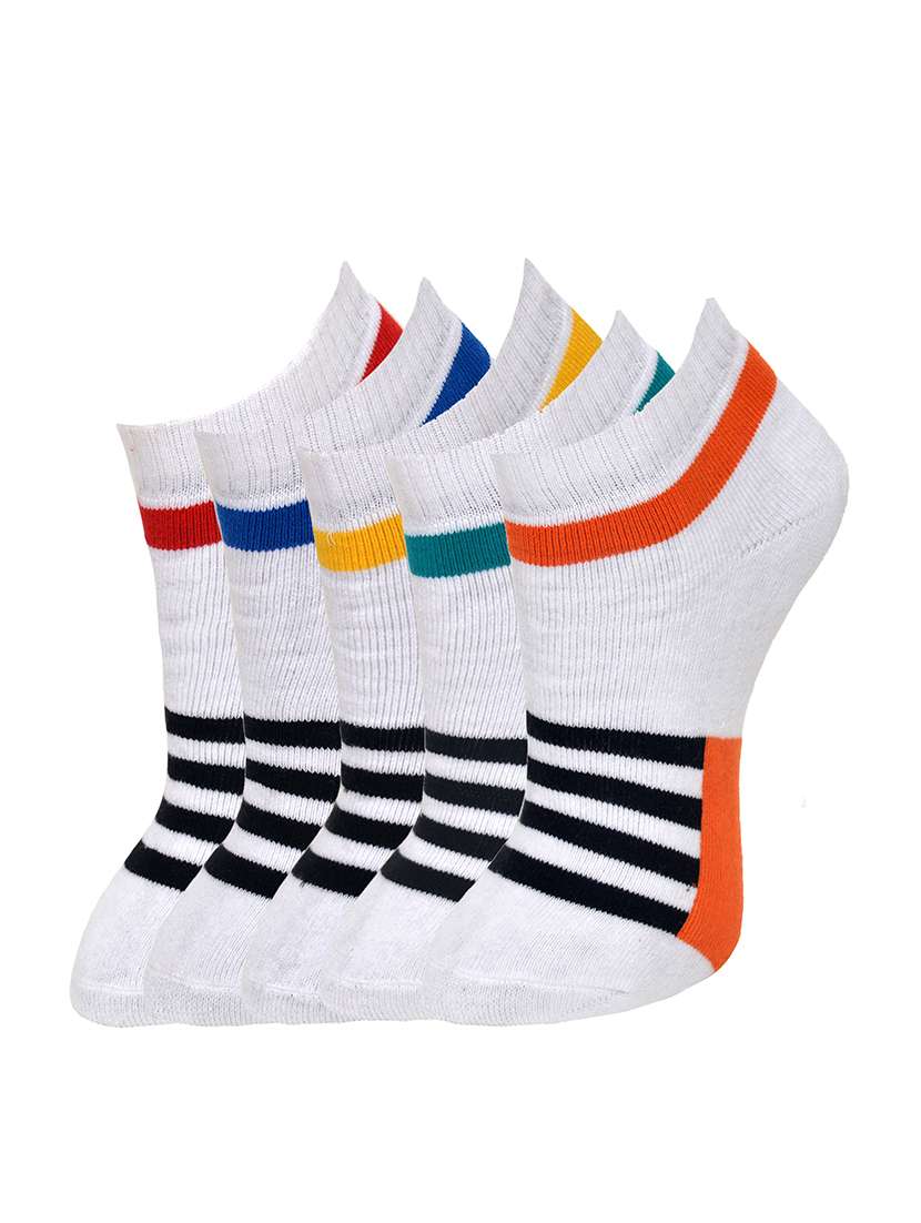 multi colored cotton sock (set of 5)