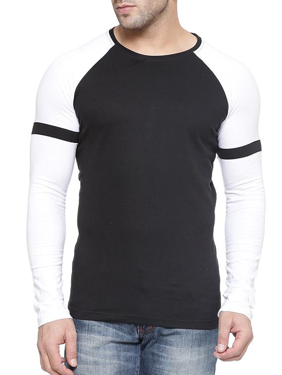 black cotton raglan t-shirt - 11756301 - Zoom Image - 0