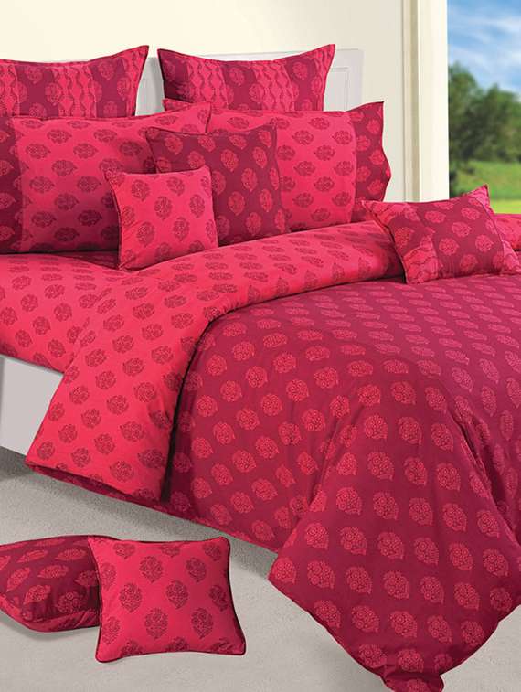 Pink and Magenta Colour Ethnic AC Comforter