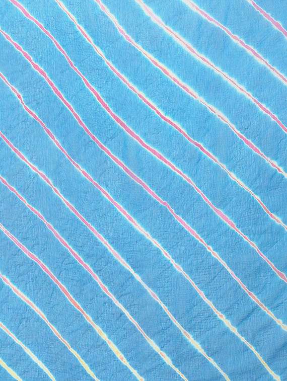 blue georgette tie & dye dupatta - 11761837 -  Standard Image - 3