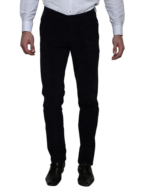 black cotton casual trouser - 11764035 - Standard Image - 0