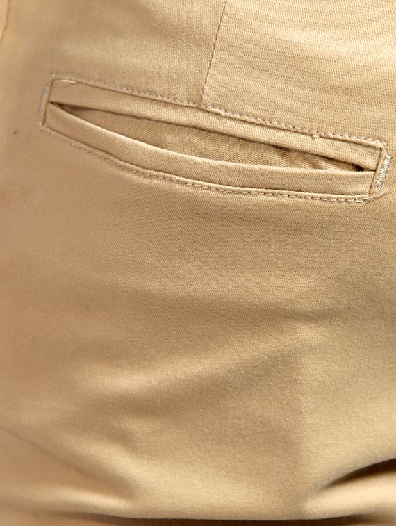 beige cotton chinos casual trousers - 11764036 - Standard Image - 3