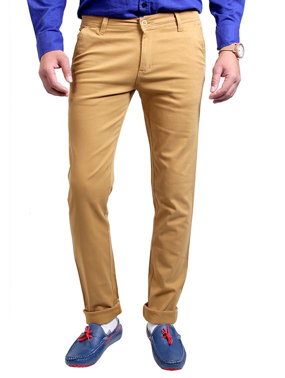 beige cotton chinos casual trouser - 11764038 - Zoom Image - 0