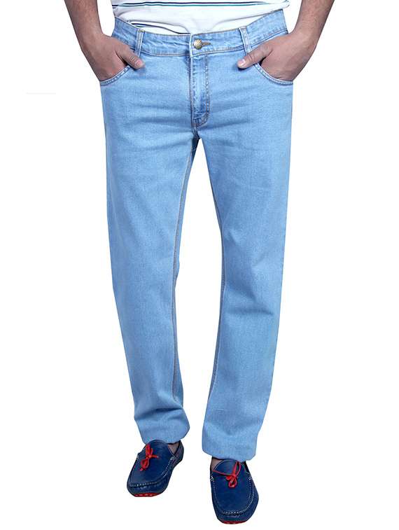 light blue cotton jeans - 11764096 - Zoom Image - 0