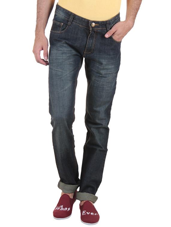 charcoal grey cotton washed jeans - 11764110 - Zoom Image - 0