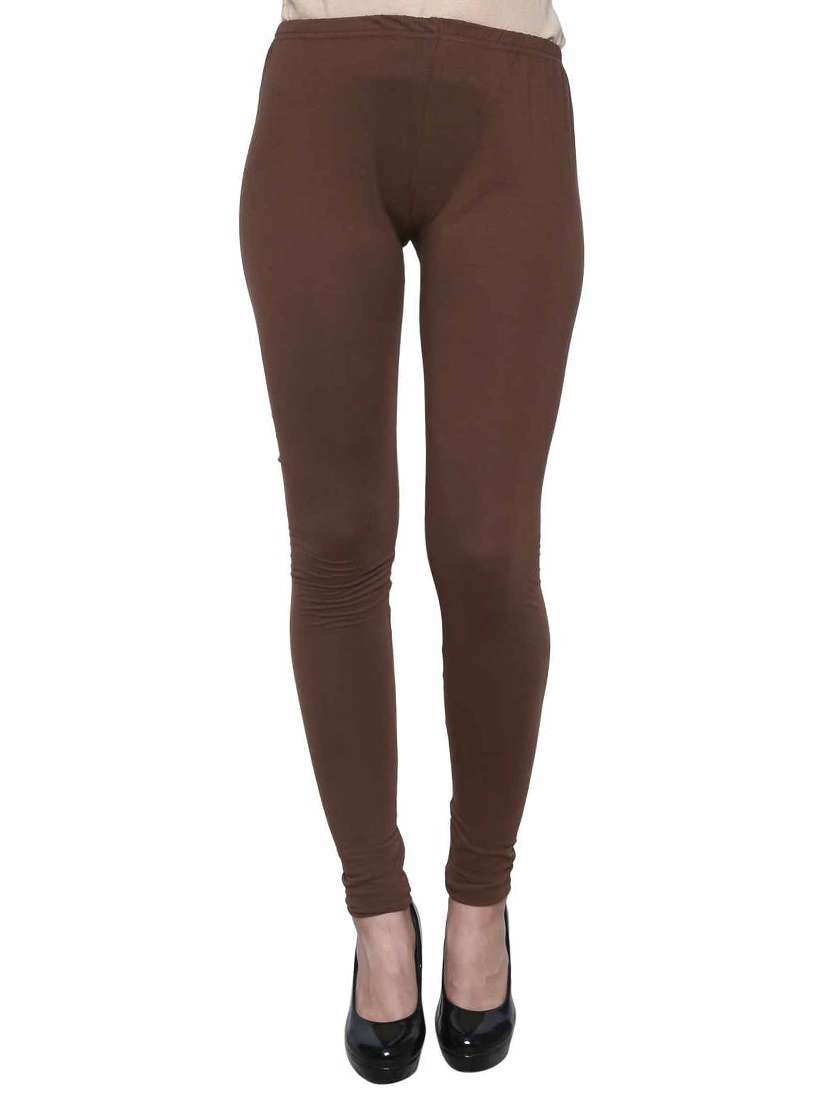 brown cotton leggings