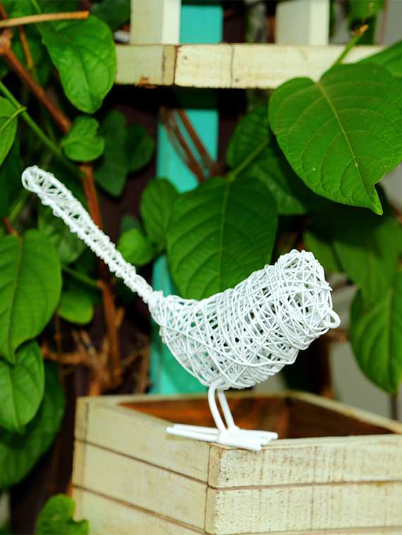 deziworkz sparrow wired birdie white