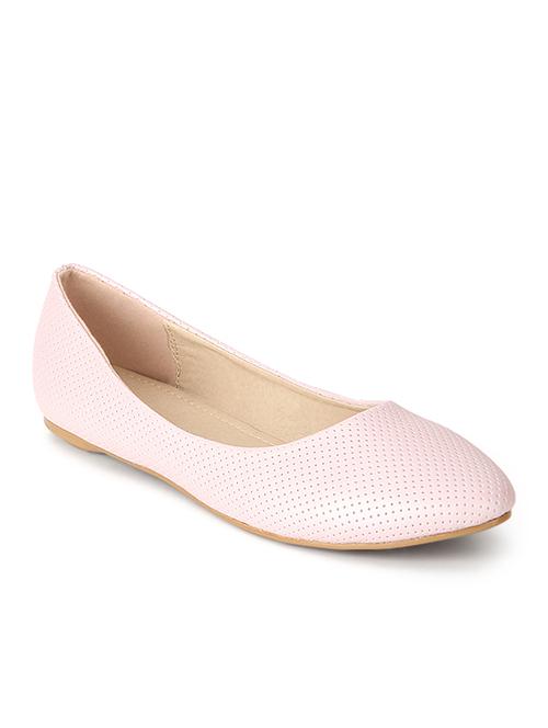 pink leatherette ballerina - 11787920 - Standard Image - 0