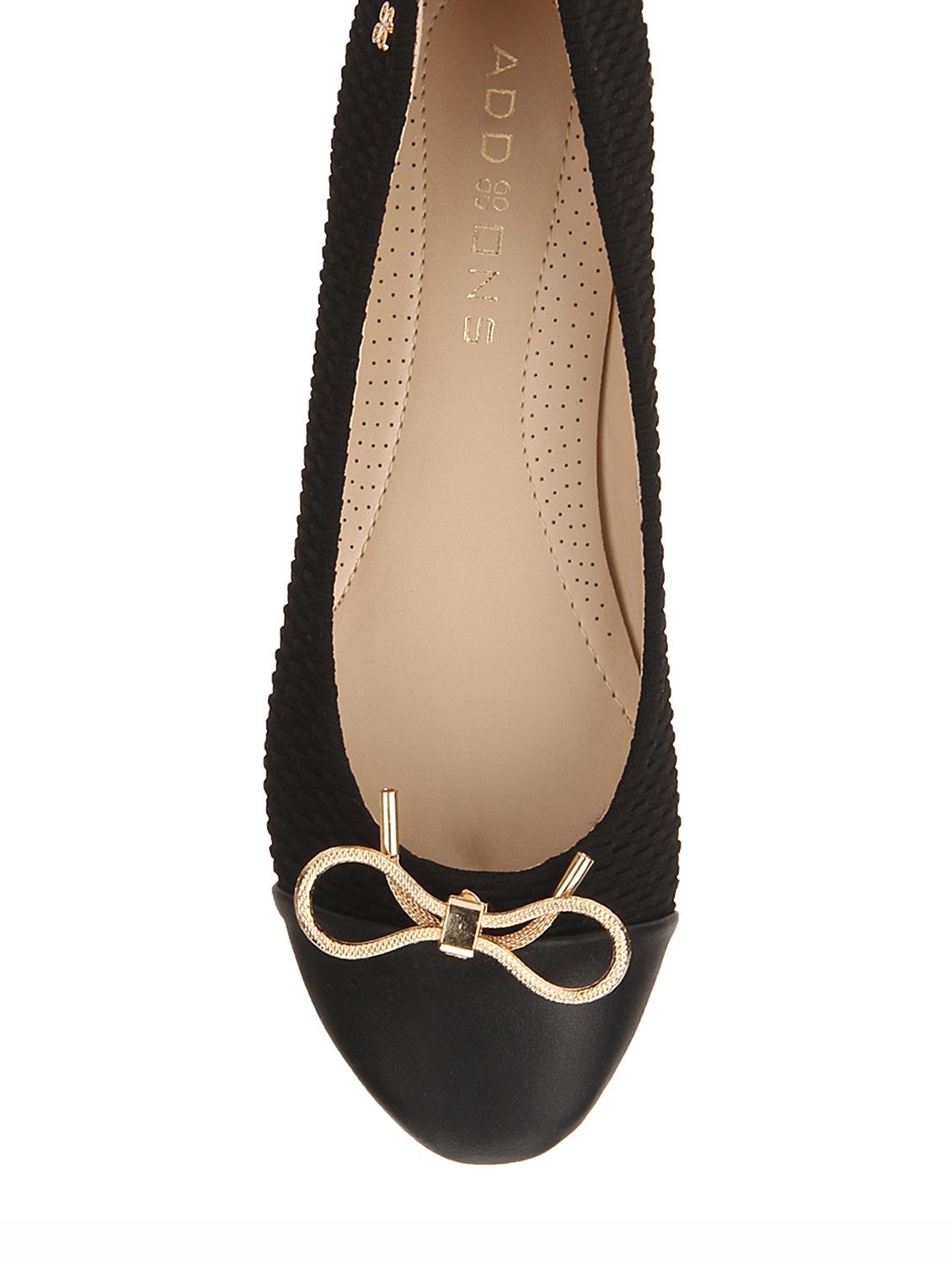 black leatherette ballerina - 11787922 - Standard Image - 3