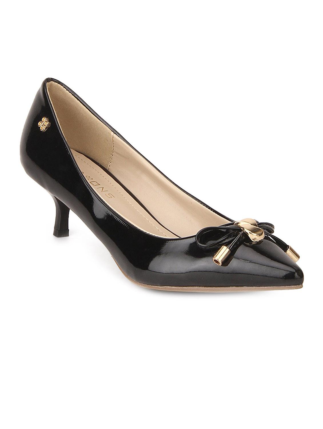 black leatherette pump - 11787924 -  Zoom Image - 0