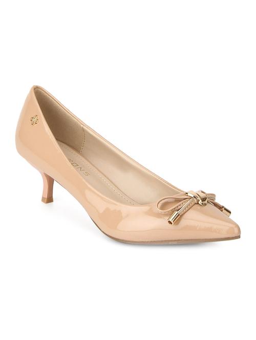 beige leatherette pump - 11787925 -  Standard Image - 0