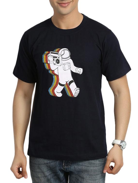 black cotton t-shirt