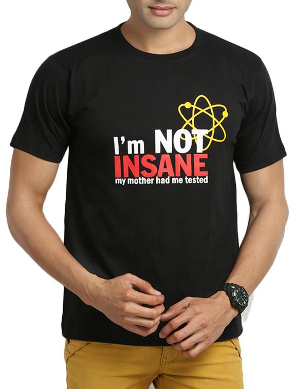 black cotton t-shirt
