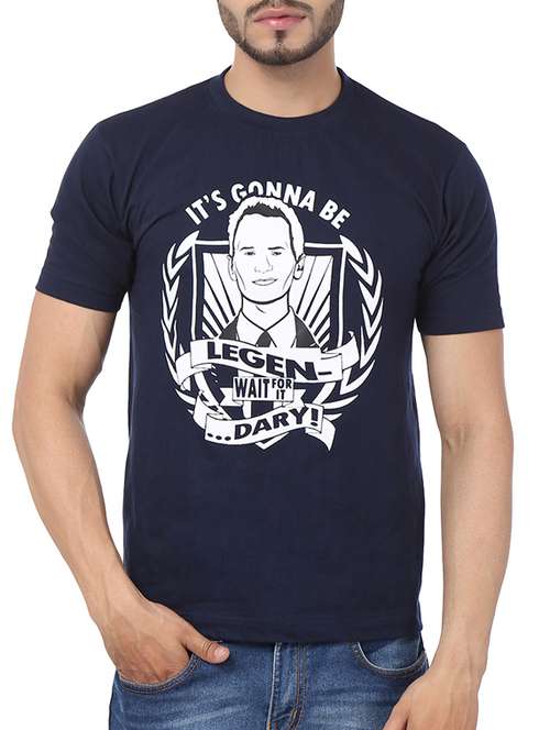 navy blue cotton t-shirt - 11789218 - Standard Image - 0