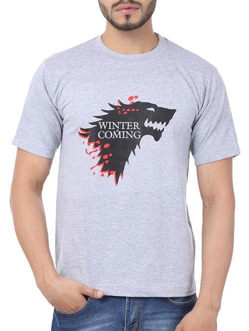 grey cotton t-shirt - 11789226 - Standard Image - 0