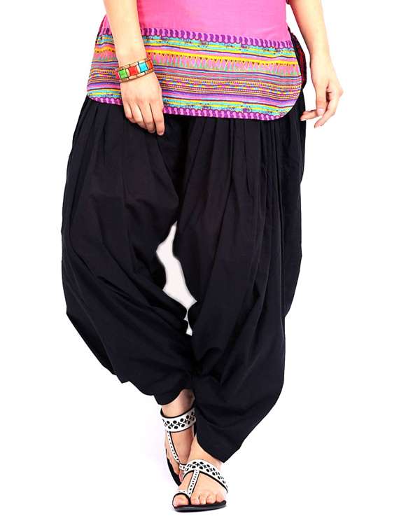 black cotton patiyala salwars