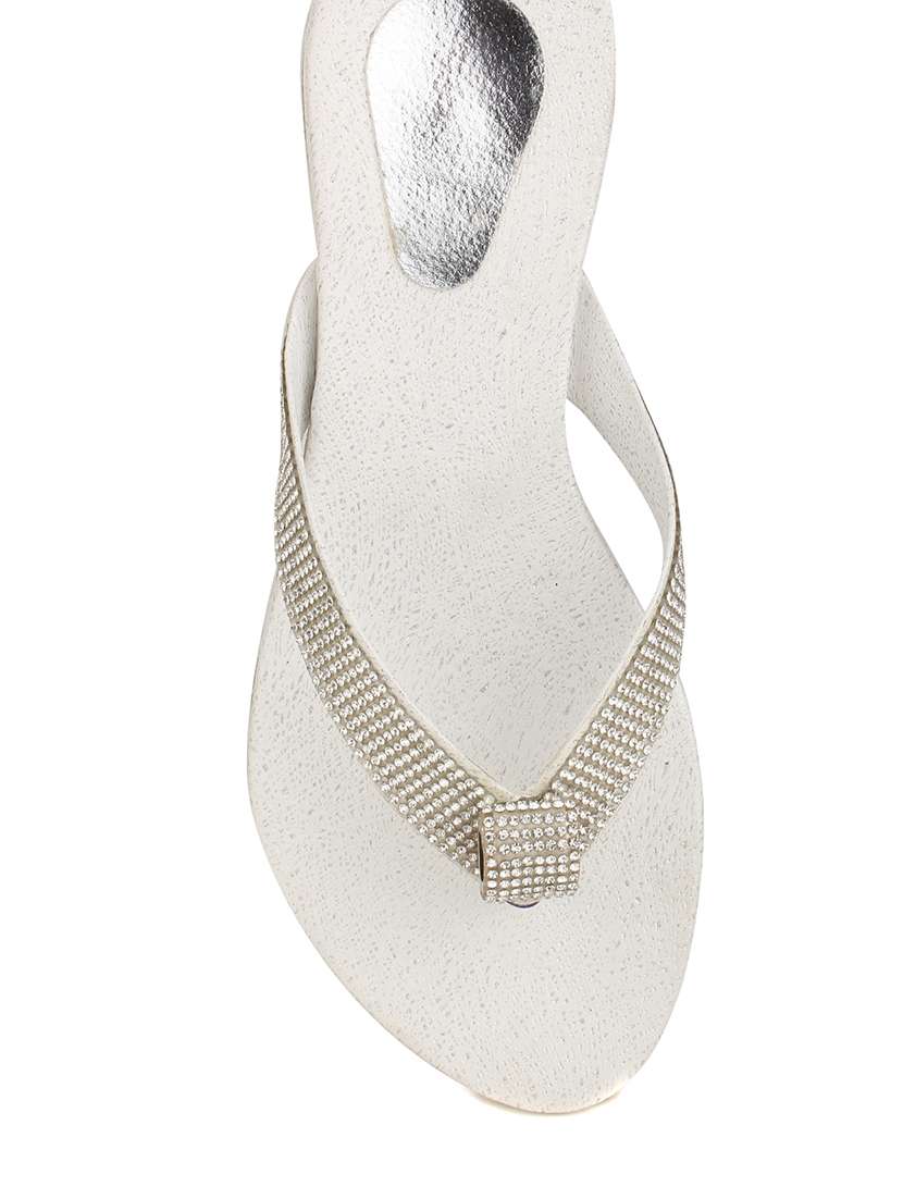 silver faux leather sandal - 11789521 - Standard Image - 3
