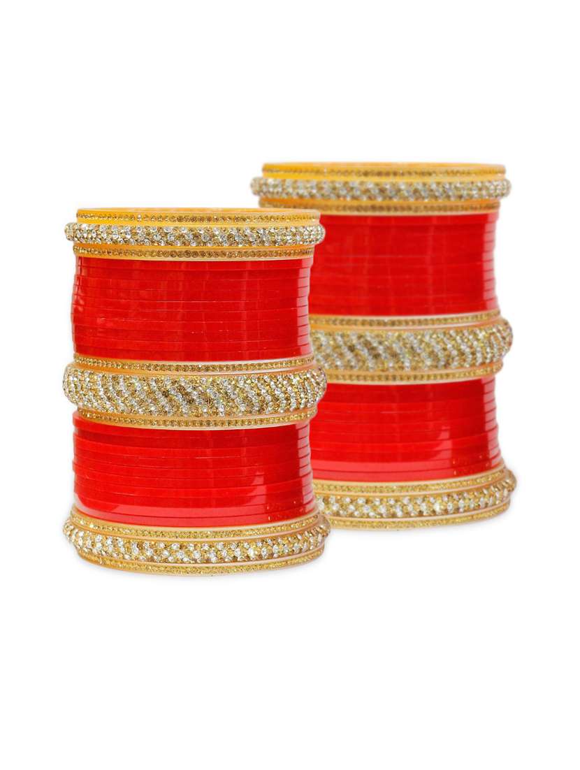 red metal bangle