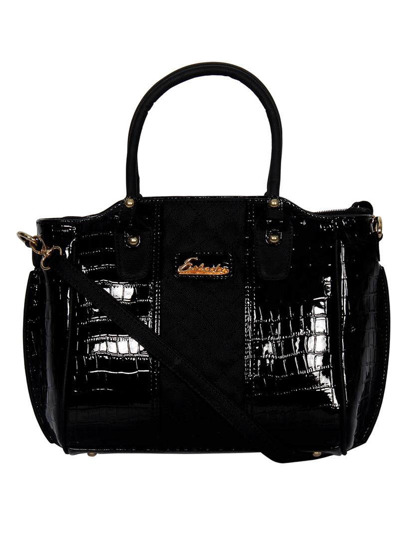 black leatherette handbag - 11808258 -  Zoom Image - 0