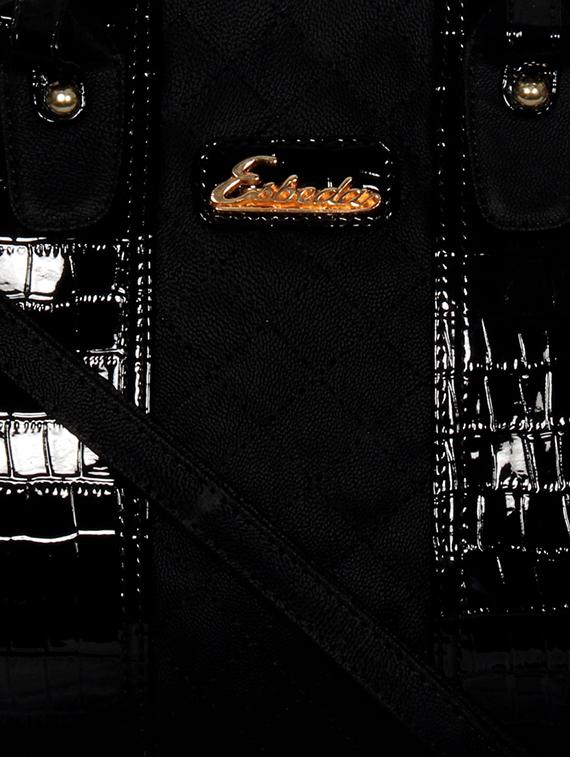 black leatherette handbag - 11808258 - Standard Image - 3